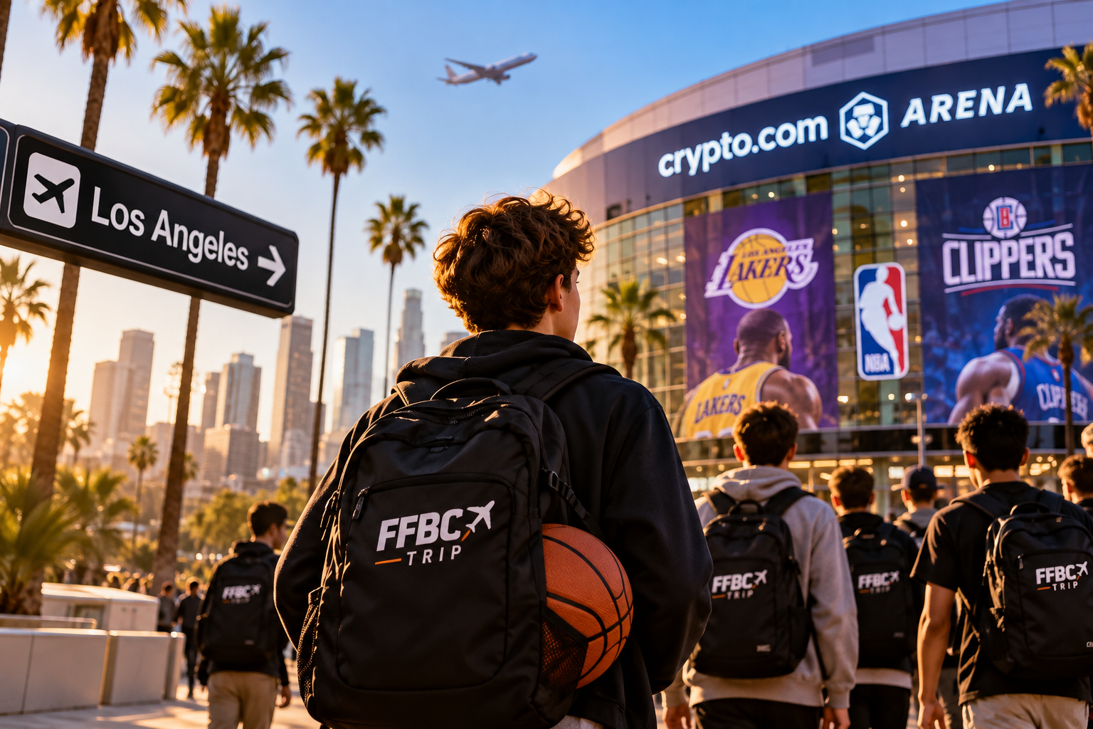 voyage jeunesse vers la crypto.com arena